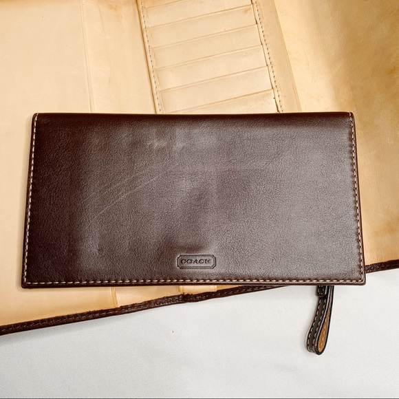 Coach Soho Dark Brown Leather TriFold Wallet - Picture 7 of 8